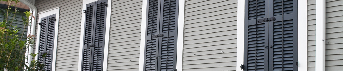 Colonial Shutters Banner Background