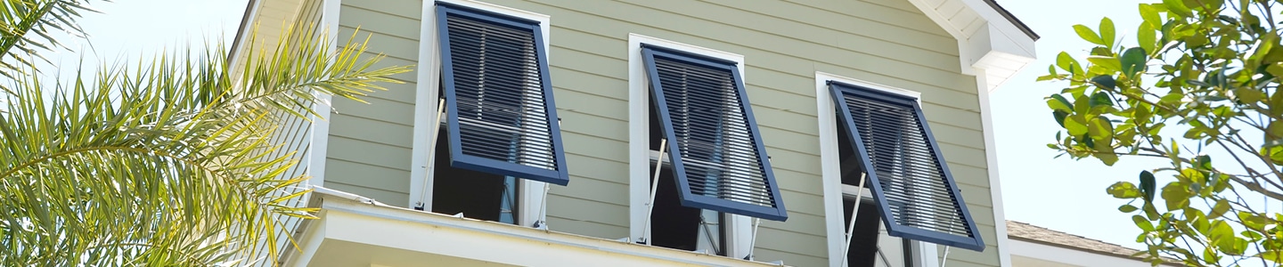 Bahama Shutters Banner Background