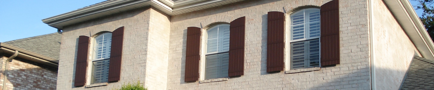 Board And Batten Shutters Banner Background